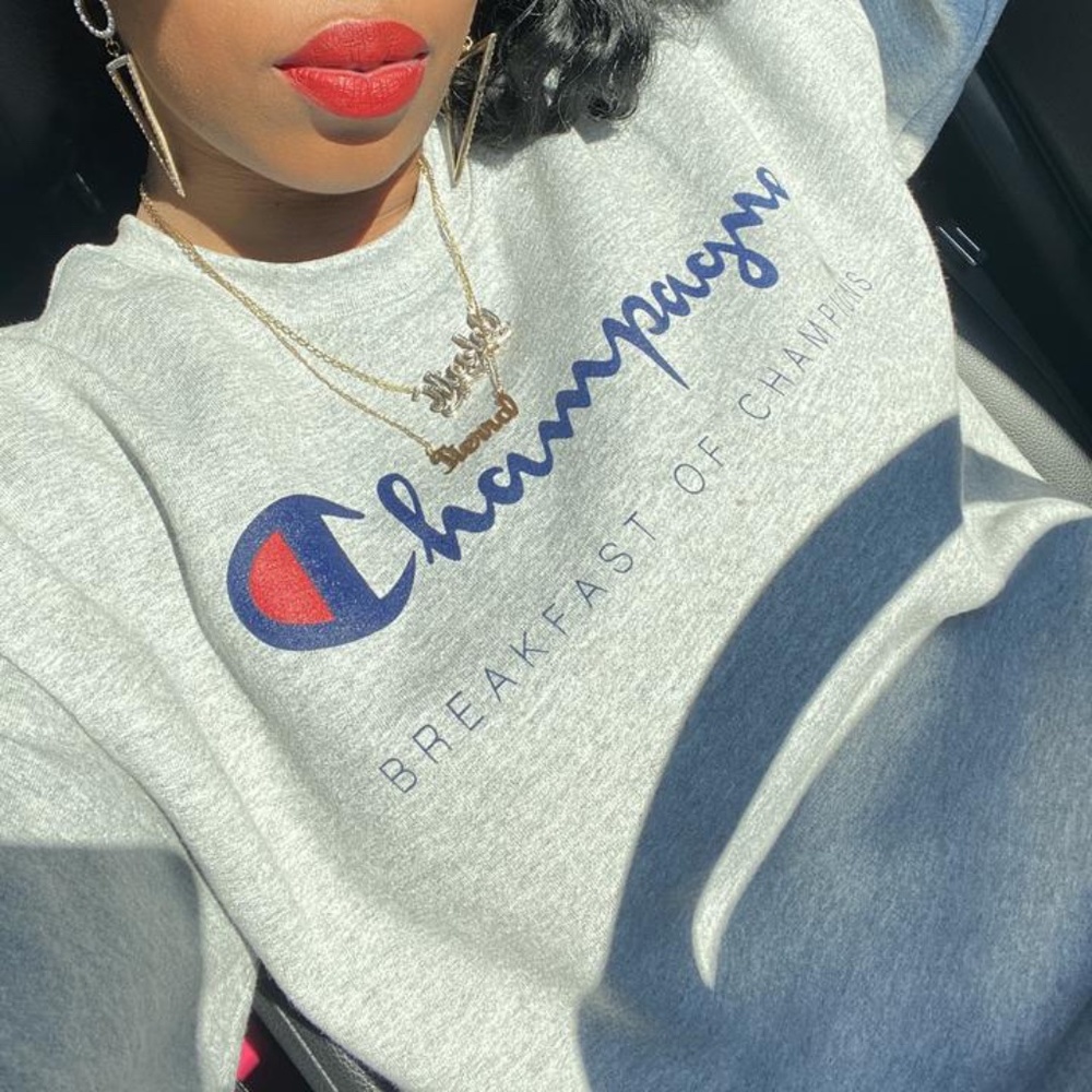 Grey (champion inspired ) sweatshirt